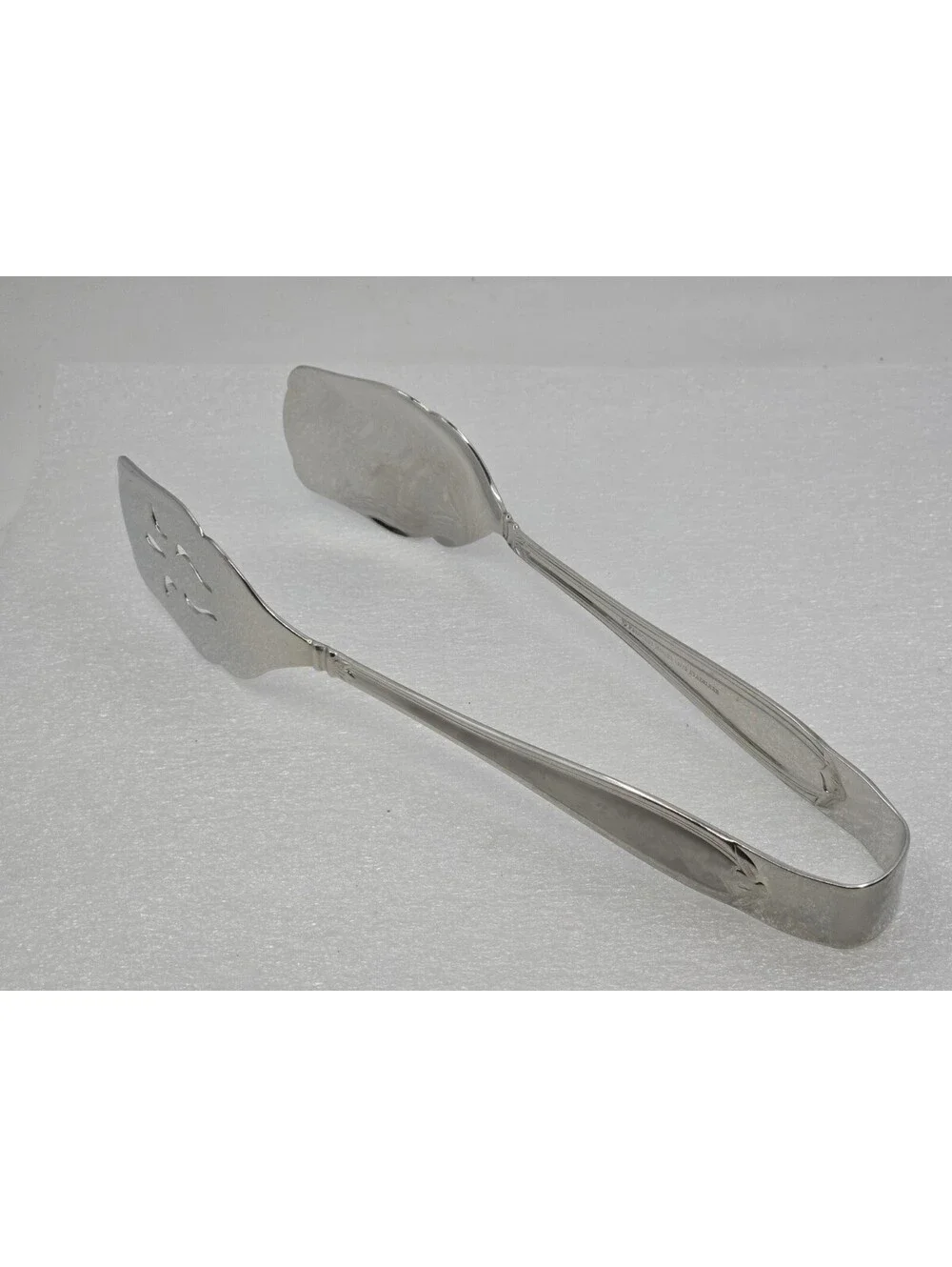 Princess House BARRINGTON Salad Buffet Tongs Stainless Flatware 9.5